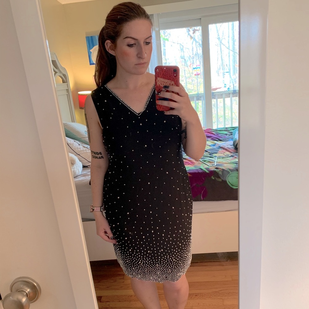 Beaded cocktail dress